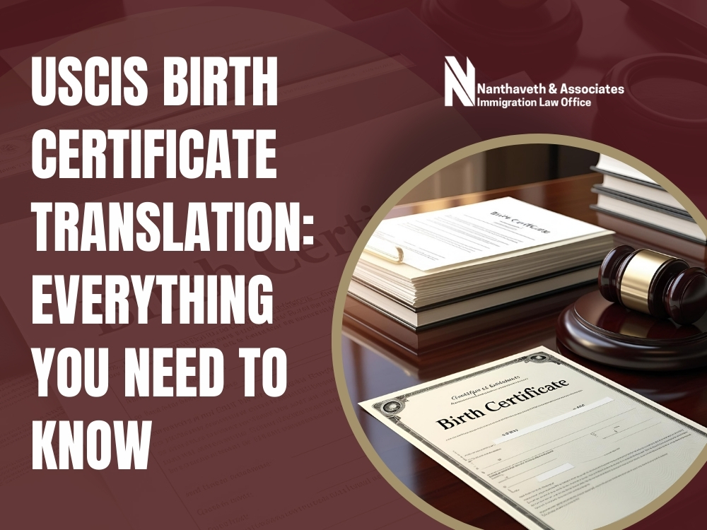 USCIS Document Translation Birth Certificate Translation - Nanthaveth & Associates